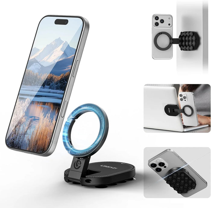 Support Telephone Magnetique Pliable