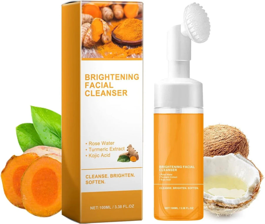 Mousse Nettoyante Visage au Curcuma