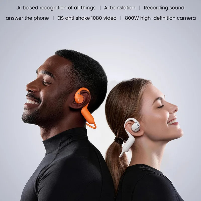 E12 smart camera earbuds lifestyle and AI features