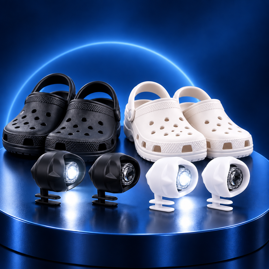 Mini Phares LED Rechargeables pour Sabots – 4 Pièces