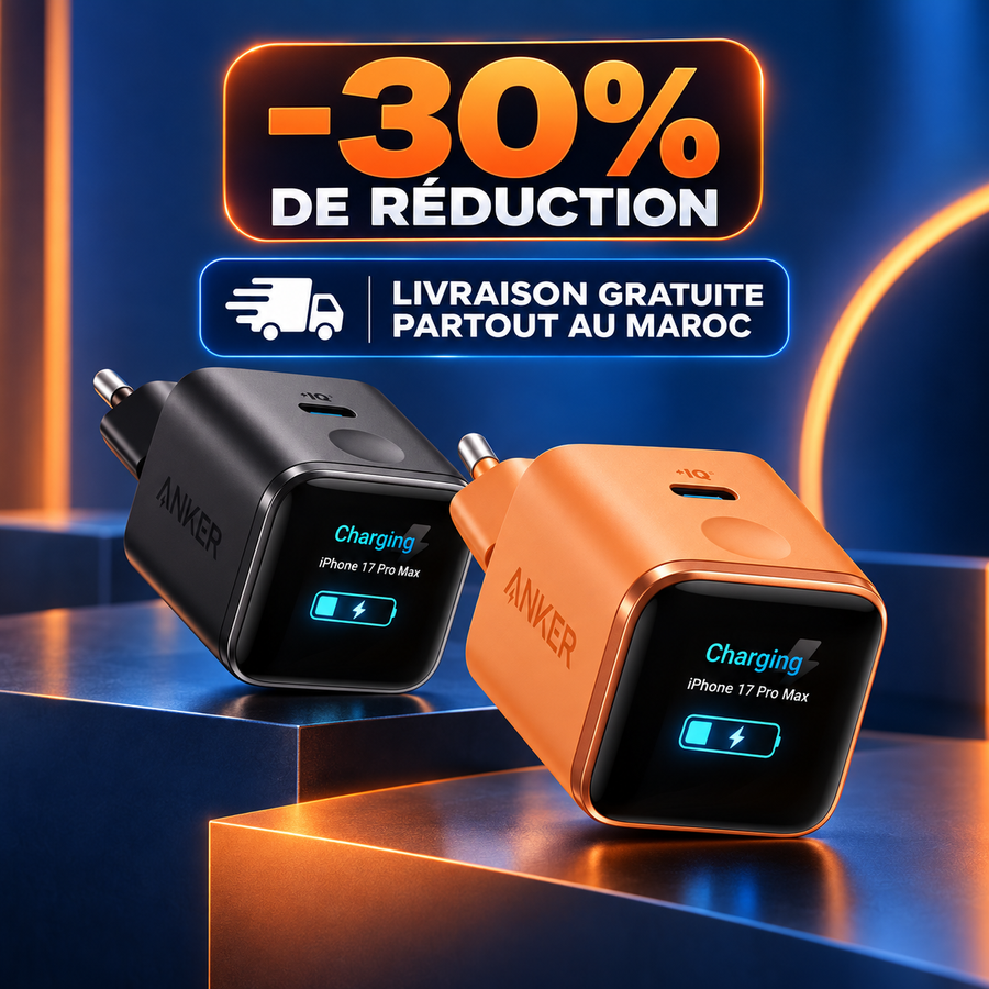Anker Nano 45W Ai – Chargeur USB-C Intelligent avec Écran