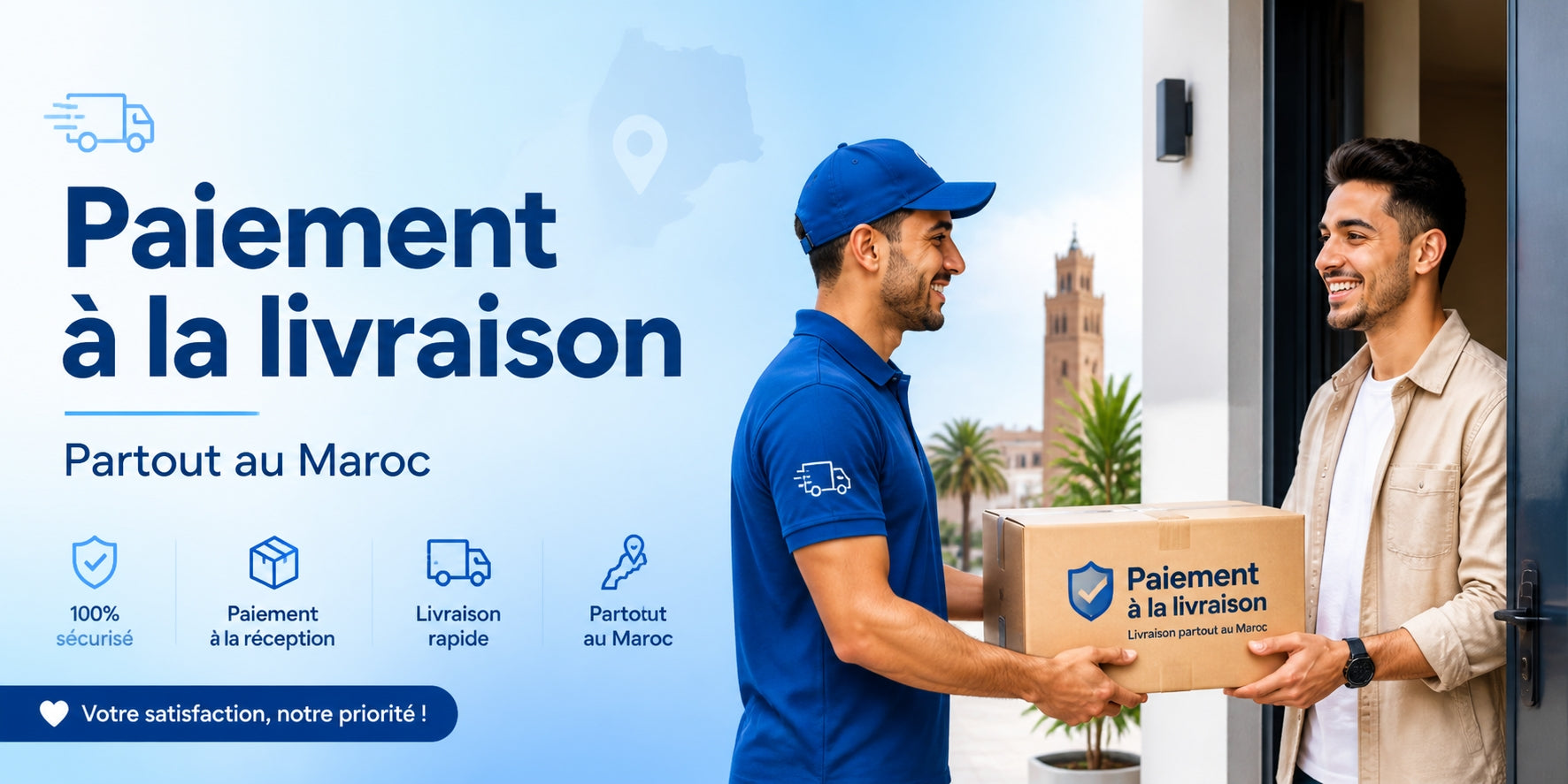 Paiement à la livraison partout au Maroc